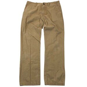 Old Navy Men's Khaki Pants 32x32 Straight-Leg Cotton-Poly Blend